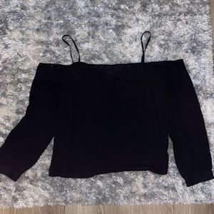 Medium black lace Express shirt